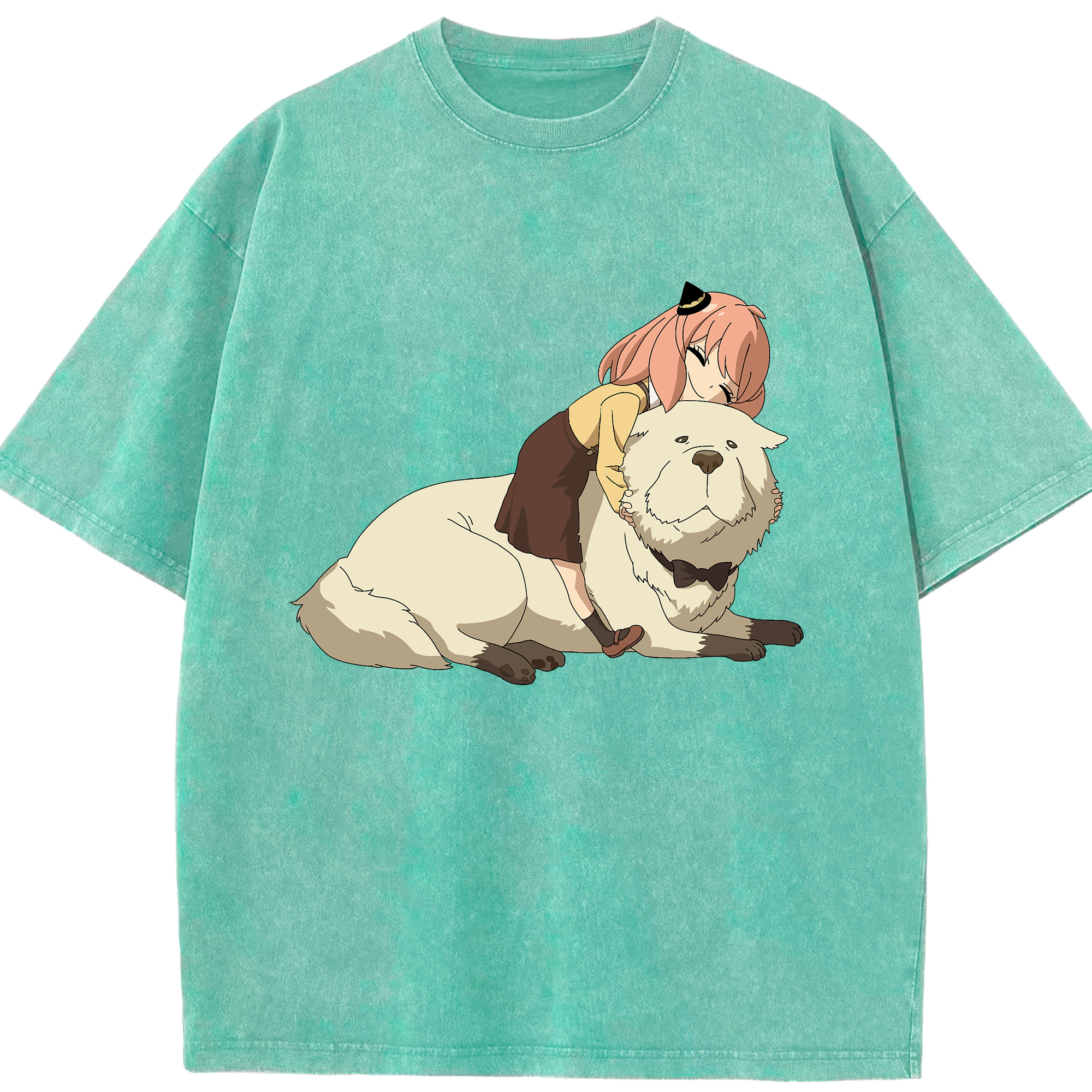 （画像用） SPY×FAMILY间谍家家酒 綿100% ヴィンテージ風 半袖Tシャツ（フロントプリント）